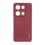 قاب سیلیکونی Spigen محافظ لنزدار Xiaomi Redmi Note 14S / Note 13 Pro 4G / Poco M6 Pro 4G - زرشکی - تصویر 3