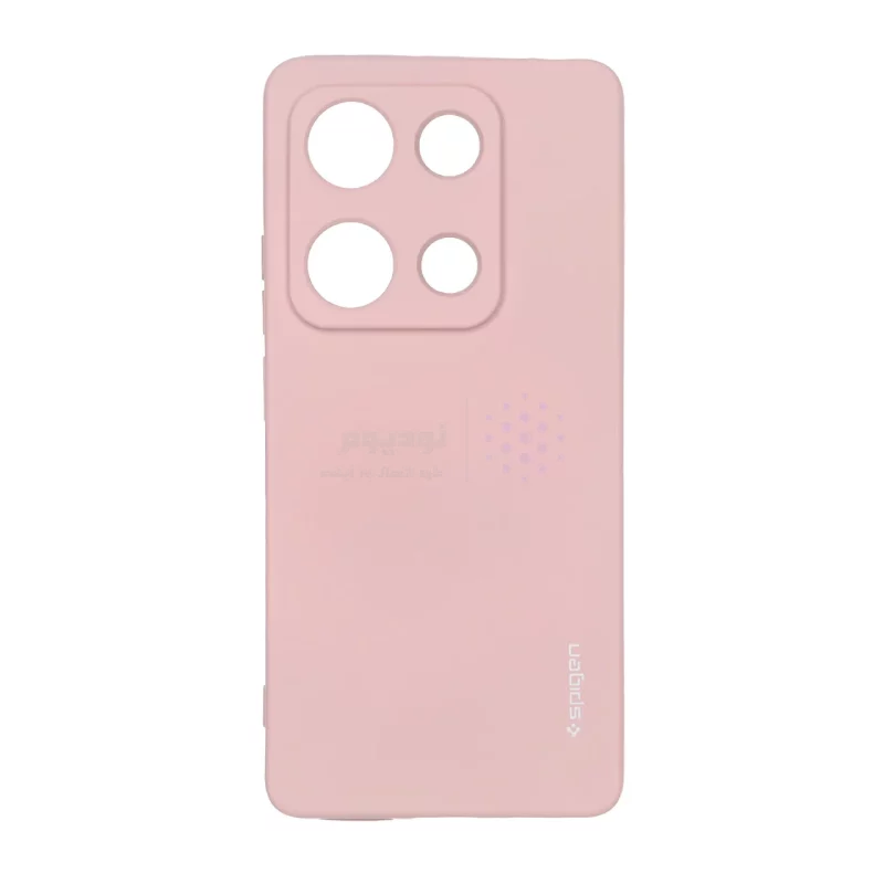 قاب سیلیکونی Spigen محافظ لنزدار Xiaomi Redmi Note 14S / Note 13 Pro 4G / Poco M6 Pro 4G - صورتی چرک - تصویر 3