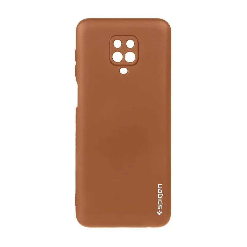 قاب سیلیکونی Spigen محافظ لنزدار Xiaomi Redmi Note 9S / Redmi Note 9 Pro / Redmi Note 9 Pro Max - قهوه ای - تصویر 2