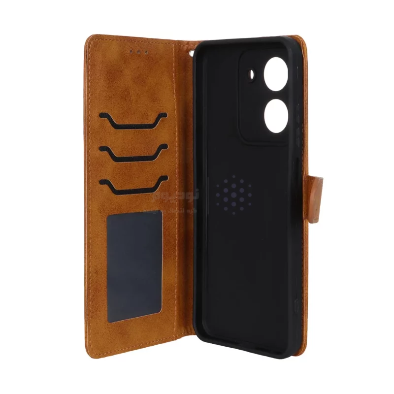 کیف موبایل مگنتی درجه یک MNC مدل Xiaomi Redmi A5 / Poco C71 - عسلی - تصویر 3