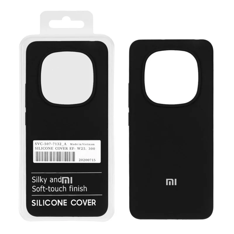 قاب سیلیکونی پاک کنی اورجینال درجه یک Xiaomi Redmi Note 14 Pro 4G - مشکی (پک دار) - تصویر 2