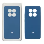 قاب سیلیکونی پاک کنی محافظ لنزدار اورجینال Xiaomi Redmi Note 14 Pro 4G - آبی تیره (پک اصلی)