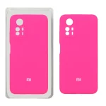 قاب سیلیکونی پاک کنی محافظ لنزدار اورجینال Xiaomi Redmi Note 12S - صورتی فانتزی (پک اصلی)