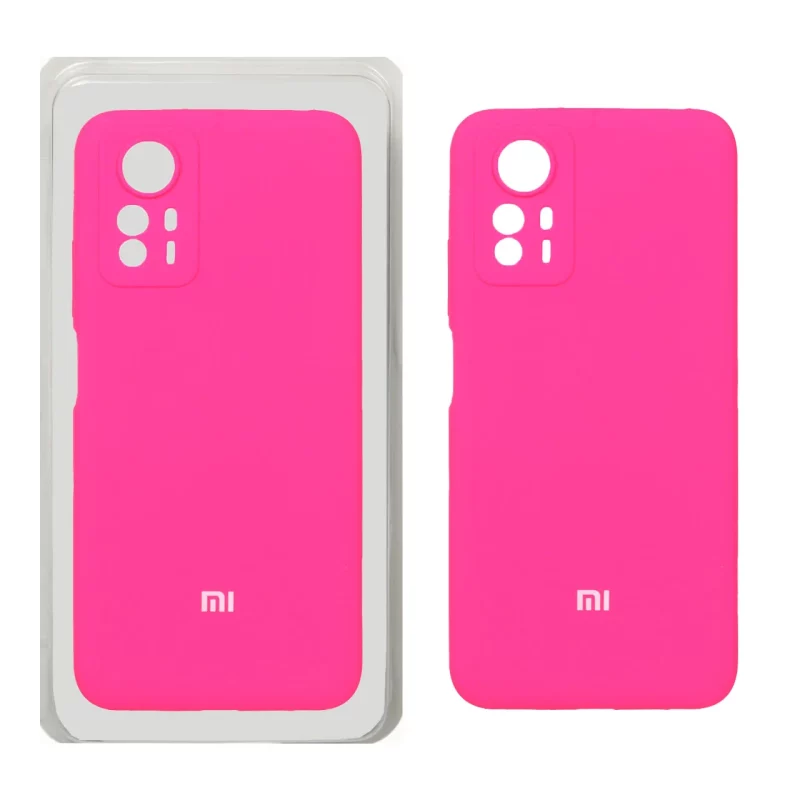 قاب سیلیکونی پاک کنی محافظ لنزدار اورجینال Xiaomi Redmi Note 12S - صورتی فانتزی (پک اصلی) - تصویر 2