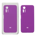 قاب سیلیکونی پاک کنی محافظ لنزدار اورجینال Xiaomi Redmi Note 12S - ارغوانی (پک اصلی)