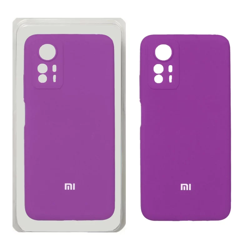قاب سیلیکونی پاک کنی محافظ لنزدار اورجینال Xiaomi Redmi Note 12S - ارغوانی (پک اصلی) - تصویر 2