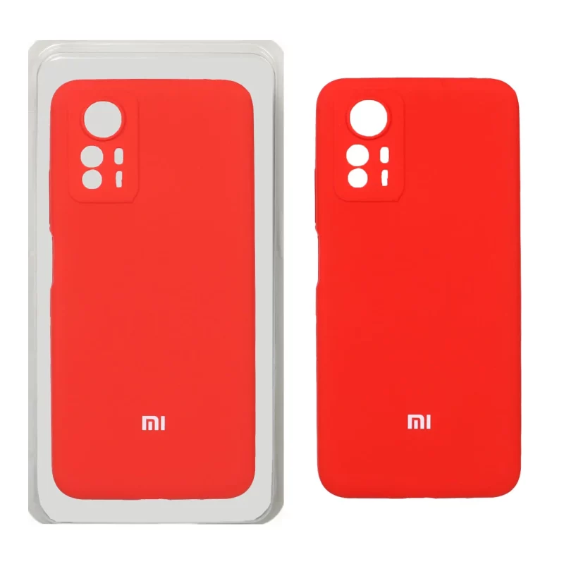 قاب سیلیکونی پاک کنی محافظ لنزدار اورجینال Xiaomi Redmi Note 12S - قرمز (پک اصلی) - تصویر 2