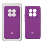 قاب سیلیکونی پاک کنی محافظ لنزدار اورجینال Xiaomi Redmi Note 14 Pro Plus 5G - ارغوانی (پک اصلی)