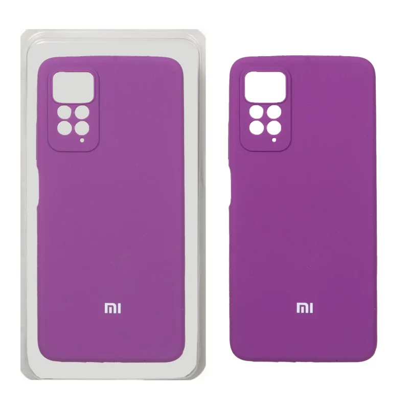 قاب سیلیکونی پاک کنی محافظ لنزدار اورجینال Xiaomi Redmi Note 12 Pro 4G / Redmi Note 11 Pro - ارغوانی (پک اصلی) - تصویر 2