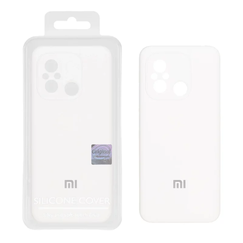 قاب سیلیکونی پاک کنی اورجینال Master Quality مدل Xiaomi Redmi 12C / Redmi 11A / Poco C55 - سفید (پک دار) - تصویر 2