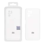 قاب سیلیکونی پاک کنی اورجینال Master Quality مدل Xiaomi Redmi Note 10 4G / Redmi Note 10S / Poco M5S - سفید (پک دار)