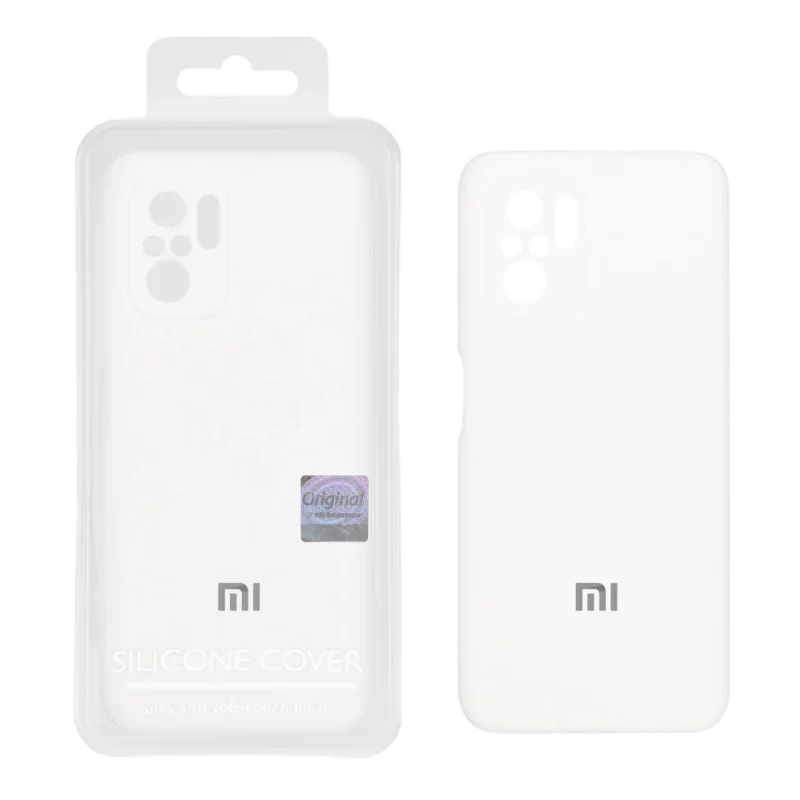 قاب سیلیکونی پاک کنی اورجینال Master Quality مدل Xiaomi Redmi Note 10 4G / Redmi Note 10S / Poco M5S - سفید (پک دار) - تصویر 2