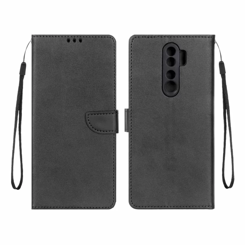 کیف چرمی موبایل مگنتی محافظ لنزدار Xiaomi Redmi Note 8 Pro - مشکی - تصویر 2
