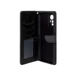 کیف چرمی موبایل مگنتی محافظ لنزدار Xiaomi Redmi Note 12S - مشکی - تصویر 3