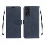 کیف چرمی موبایل مگنتی محافظ لنزدار Xiaomi Redmi Note 12S - سرمه ای