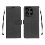 کیف چرمی موبایل مگنتی محافظ لنزدار Xiaomi Redmi Note 13 4G - مشکی