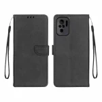 کیف چرمی موبایل مگنتی محافظ لنزدار Xiaomi Redmi Note 10 4G / Redmi Note 10S / Poco M5S - مشکی