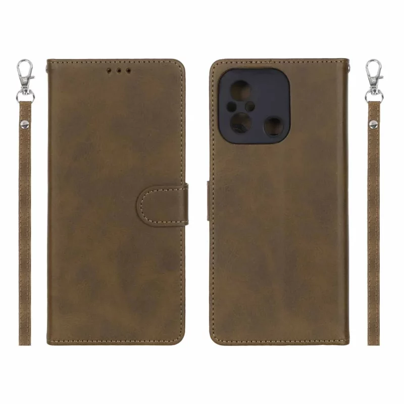 کیف موبایل مگنتی درجه یک MNC مدل Xiaomi Redmi 12C / Redmi 11A / Poco C55 - سبز زیتونی - تصویر 2
