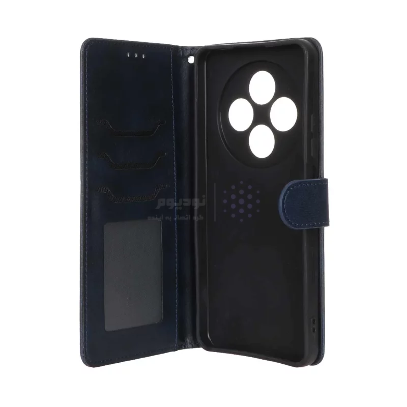 کیف موبایل مگنتی درجه یک MNC مدل Xiaomi Redmi 14C / Redmi A4 / Poco C75 - سرمه ای - تصویر 3