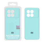 قاب سیلیکونی پاک کنی اورجینال Master Quality مدل Xiaomi Poco X6 Pro 5G / Redmi K70E - سبزآبی (پک دار)