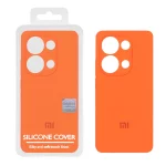 قاب سیلیکونی پاک کنی اورجینال Master Quality مدل Xiaomi Redmi Note 14S / Note 13 Pro 4G / Poco M6 Pro 4G - نارنجی (پک دار)