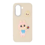 قاب Labubu برجسته لنز سیلور Xiaomi Poco X7 Pro - کرم - MPS