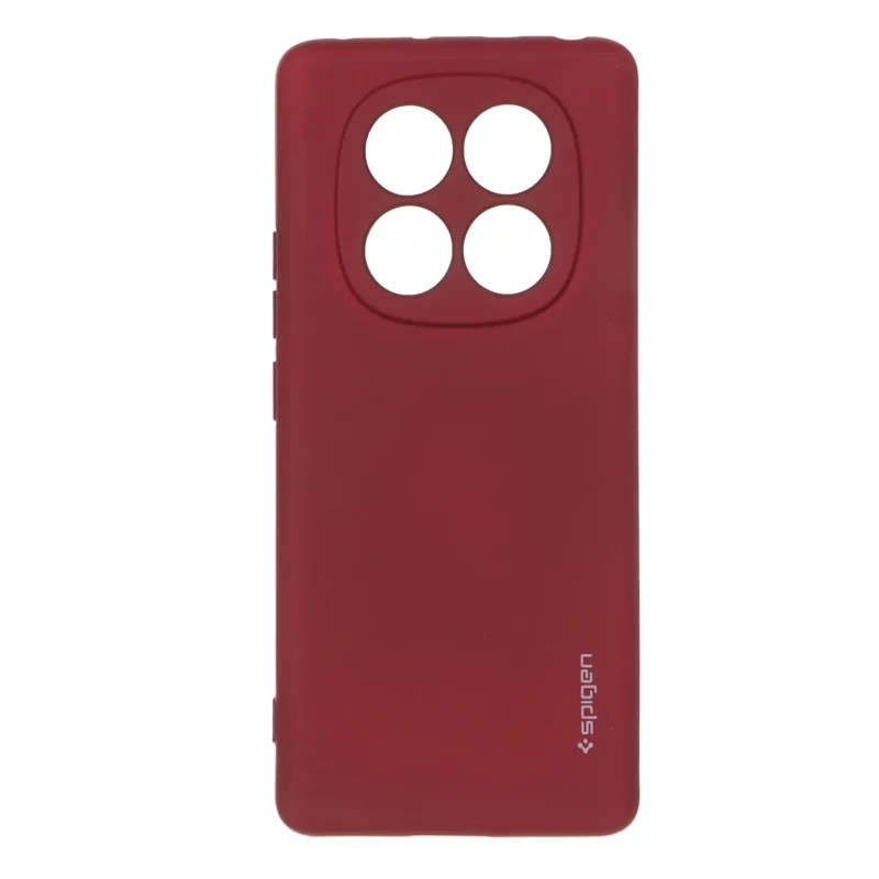 قاب سیلیکونی Spigen محافظ لنزدار Xiaomi Redmi Note 14 Pro 4G - زرشکی - تصویر 2
