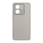قاب طرح کربن PVD مدل Xiaomi Mi 13T / Mi 13T Pro - خاکستری