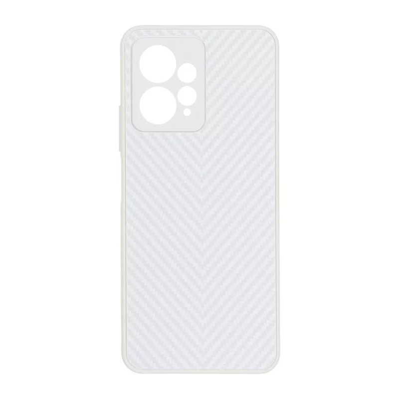 قاب طرح کربن PVD مدل Xiaomi Redmi Note 12 4G - سفید - تصویر 2
