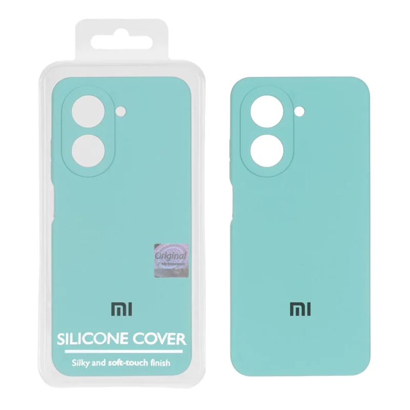 قاب سیلیکونی پاک کنی اورجینال Master Quality مدل Xiaomi Redmi A5 / Poco C71 - سبزآبی (پک دار) - تصویر 2