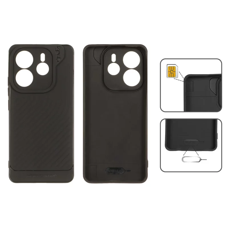 قاب Gear4 کبریتی Xiaomi Redmi Note 14 4G - مشکی - تصویر 2