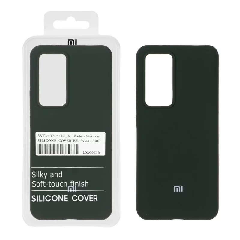 قاب سیلیکونی پاک کنی اورجینال درجه یک Xiaomi Mi 12T / Mi 12T Pro / Redmi K50 - سبز تیره کد 1 (پک اصلی) - تصویر 2