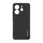 قاب سیلیکونی Spigen محافظ لنزدار Xiaomi Redmi Note 14 4G - مشکی