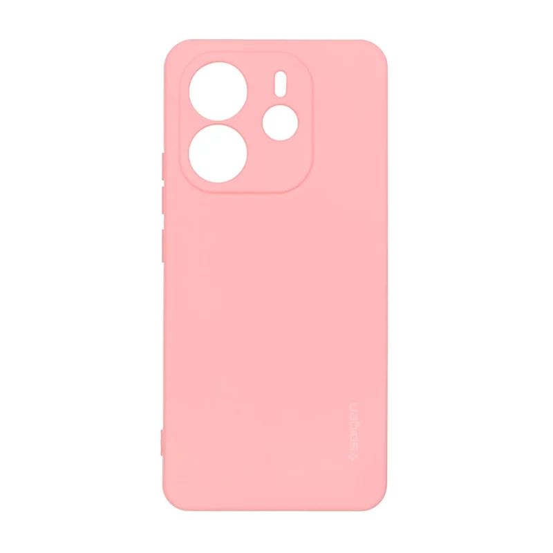 قاب سیلیکونی Spigen محافظ لنزدار Xiaomi Redmi Note 14 4G - صورتی - تصویر 2