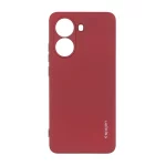 قاب سیلیکونی Spigen محافظ لنزدار Xiaomi Poco X7 Pro - زرشکی