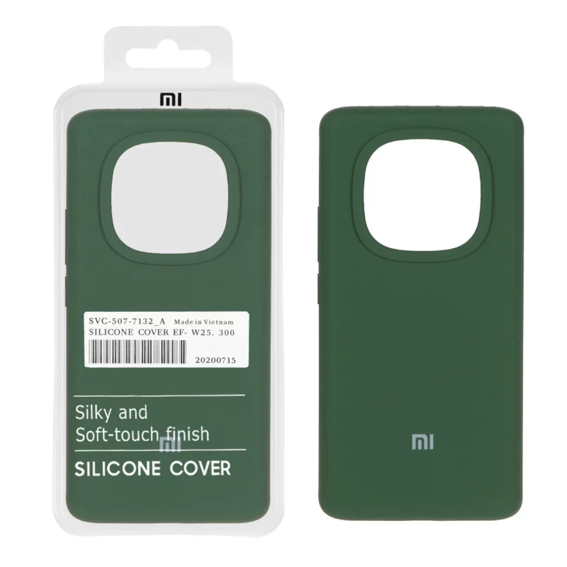 قاب سیلیکونی پاک کنی اورجینال درجه یک Xiaomi Redmi Note 14 Pro 5G / Redmi Note 14 Pro Plus 5G / Poco X7 5G - سبز (پک دار) - تصویر 2