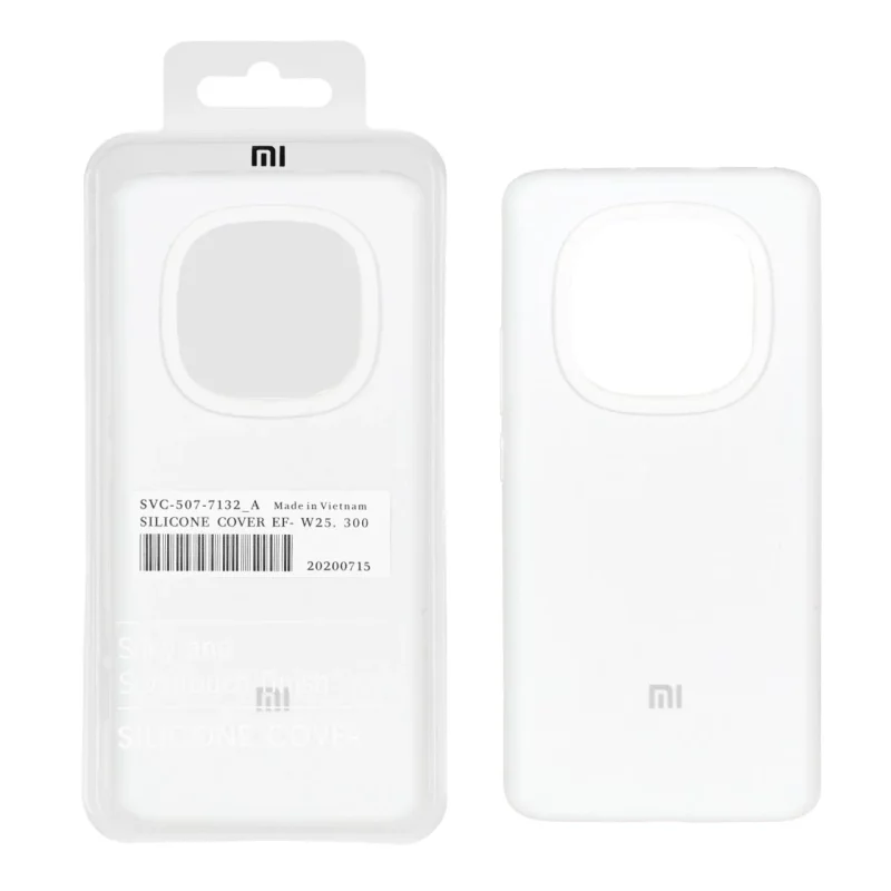 قاب سیلیکونی پاک کنی اورجینال درجه یک Xiaomi Redmi Note 14 Pro 5G / Redmi Note 14 Pro Plus 5G / Poco X7 5G - سفید (پک دار) - تصویر 2