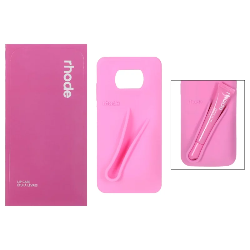 قاب سیلیکونی پاک کنی اورجینال rhode با ست لیپ گلاس Xiaomi Poco X3 / Poco X3 Pro / Poco X3 NFC - صورتی (پک دار) - تصویر 2