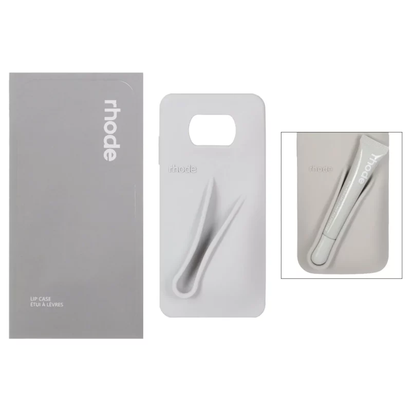 قاب سیلیکونی پاک کنی اورجینال rhode با ست لیپ گلاس Xiaomi Poco X3 / Poco X3 Pro / Poco X3 NFC - طوسی (پک دار) - تصویر 2