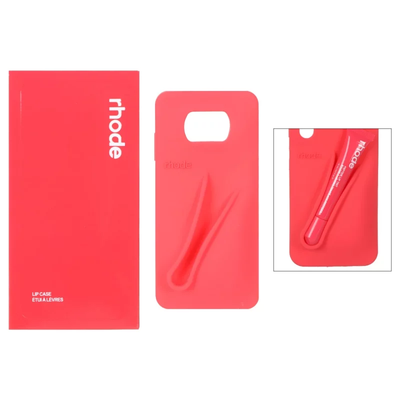 قاب سیلیکونی پاک کنی اورجینال rhode با ست لیپ گلاس Xiaomi Poco X3 / Poco X3 Pro / Poco X3 NFC - قرمز (پک دار) - تصویر 2