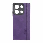 قاب طرح چرم RYOURK مدل Xiaomi Redmi Note 13 4G - بنفش