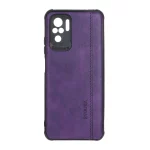 قاب طرح چرم RYOURK مدل Xiaomi Redmi Note 10 4G / Redmi Note 10S / Poco M5S - بنفش