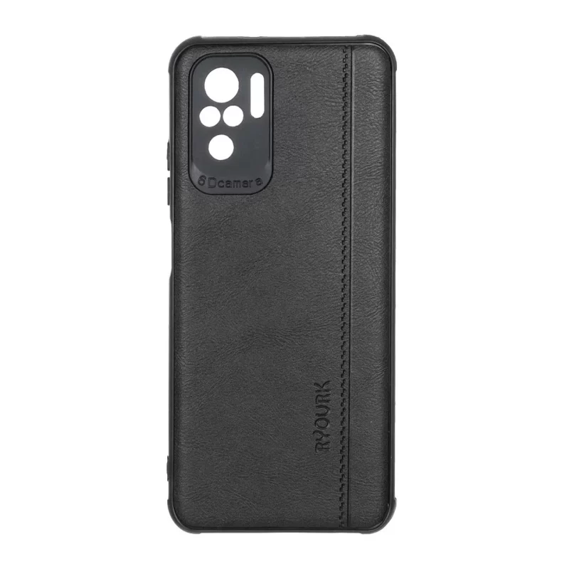 قاب طرح چرم RYOURK مدل Xiaomi Redmi Note 10 4G / Redmi Note 10S / Poco M5S - مشکی - تصویر 2