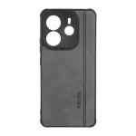قاب طرح چرم RYOURK مدل Xiaomi Redmi Note 14 4G - خاکستری