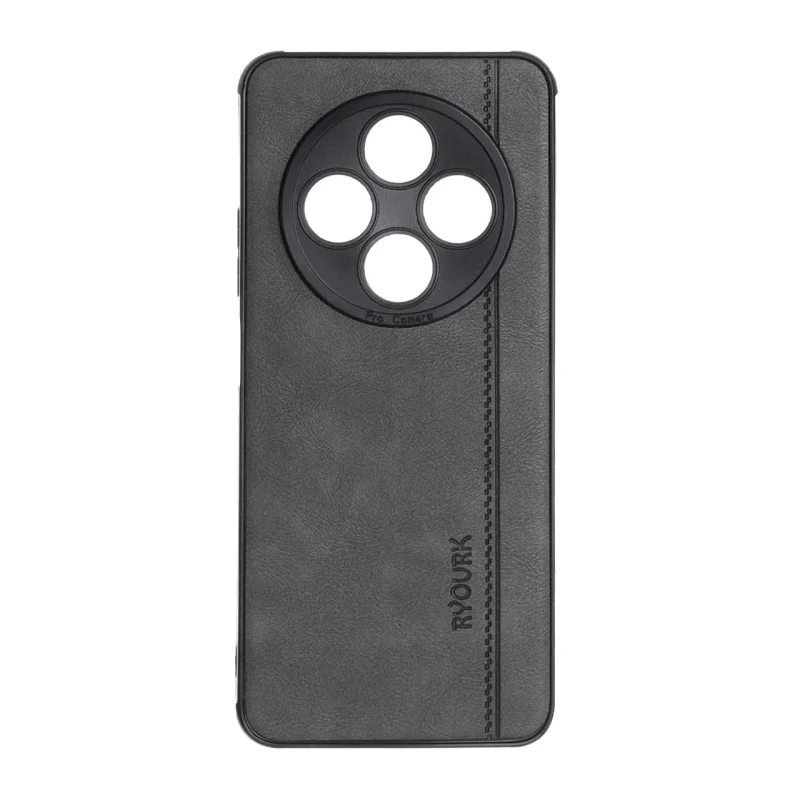 قاب طرح چرم RYOURK مدل Xiaomi Redmi 14C / Redmi A4 / Poco C75 - خاکستری - تصویر 2