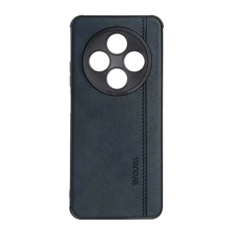 قاب طرح چرم RYOURK مدل Xiaomi Redmi 14C / Redmi A4 / Poco C75 - سرمه ای - تصویر 2