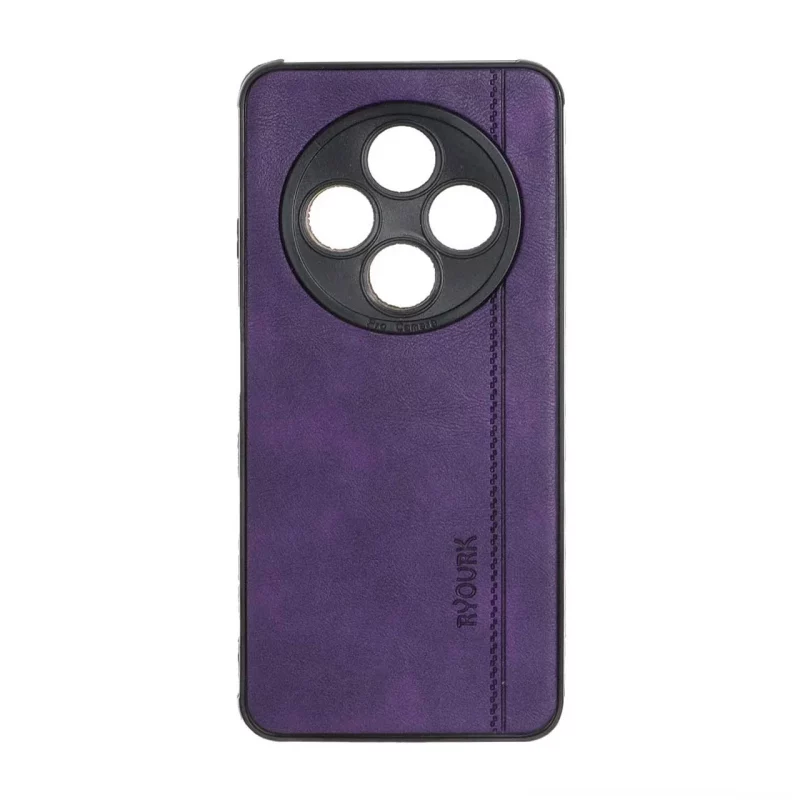 قاب طرح چرم RYOURK مدل Xiaomi Redmi 14C / Redmi A4 / Poco C75 - بنفش - تصویر 2