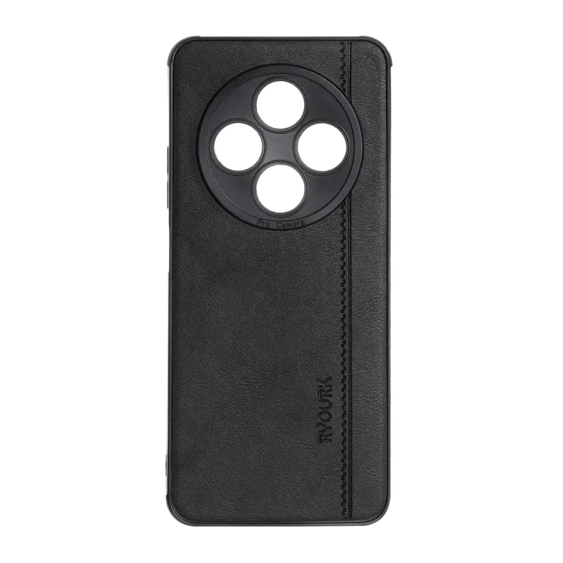 قاب طرح چرم RYOURK مدل Xiaomi Redmi 14C / Redmi A4 / Poco C75 - مشکی - تصویر 2