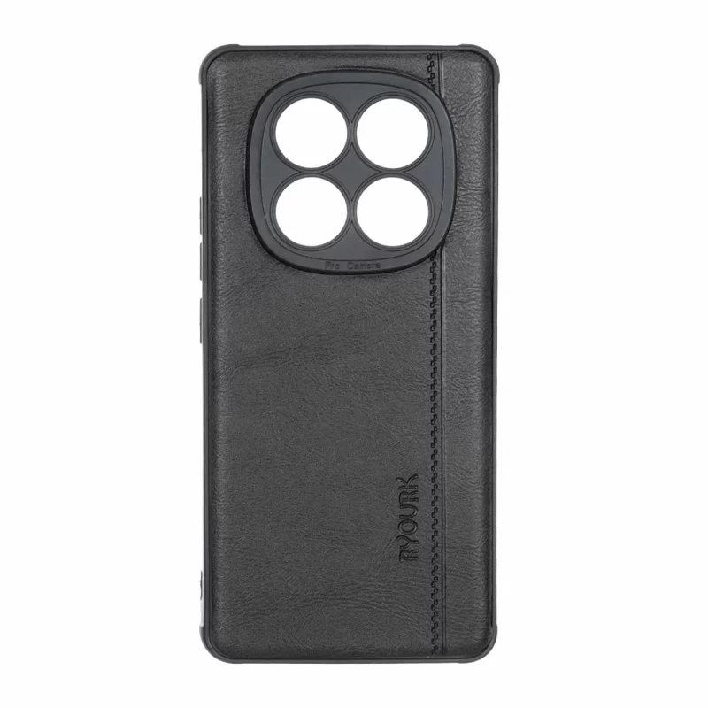 قاب طرح چرم RYOURK مدل Xiaomi Redmi Note 14 Pro 4G - مشکی - تصویر 2