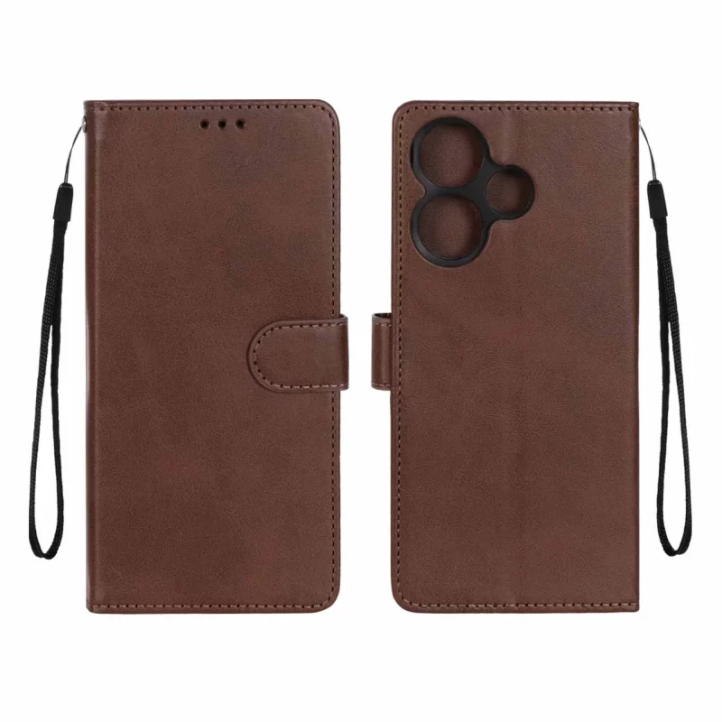 کیف موبایل مگنتی درجه یک MNC مدل Xiaomi Redmi 13X / Redmi 13 4G / Poco M6 4G - قهوه ای - تصویر 2